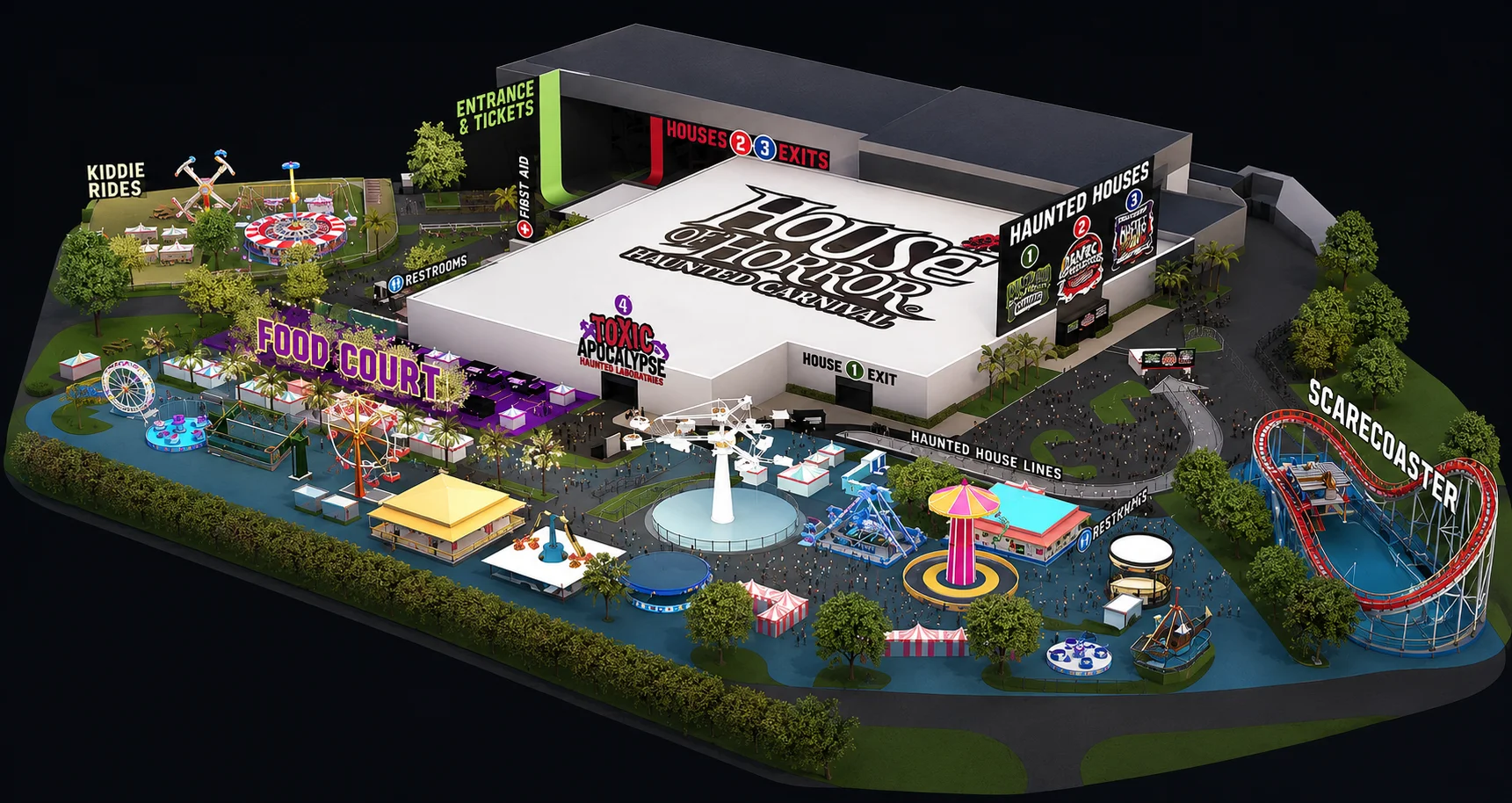 Interactive Horror Carnival Map